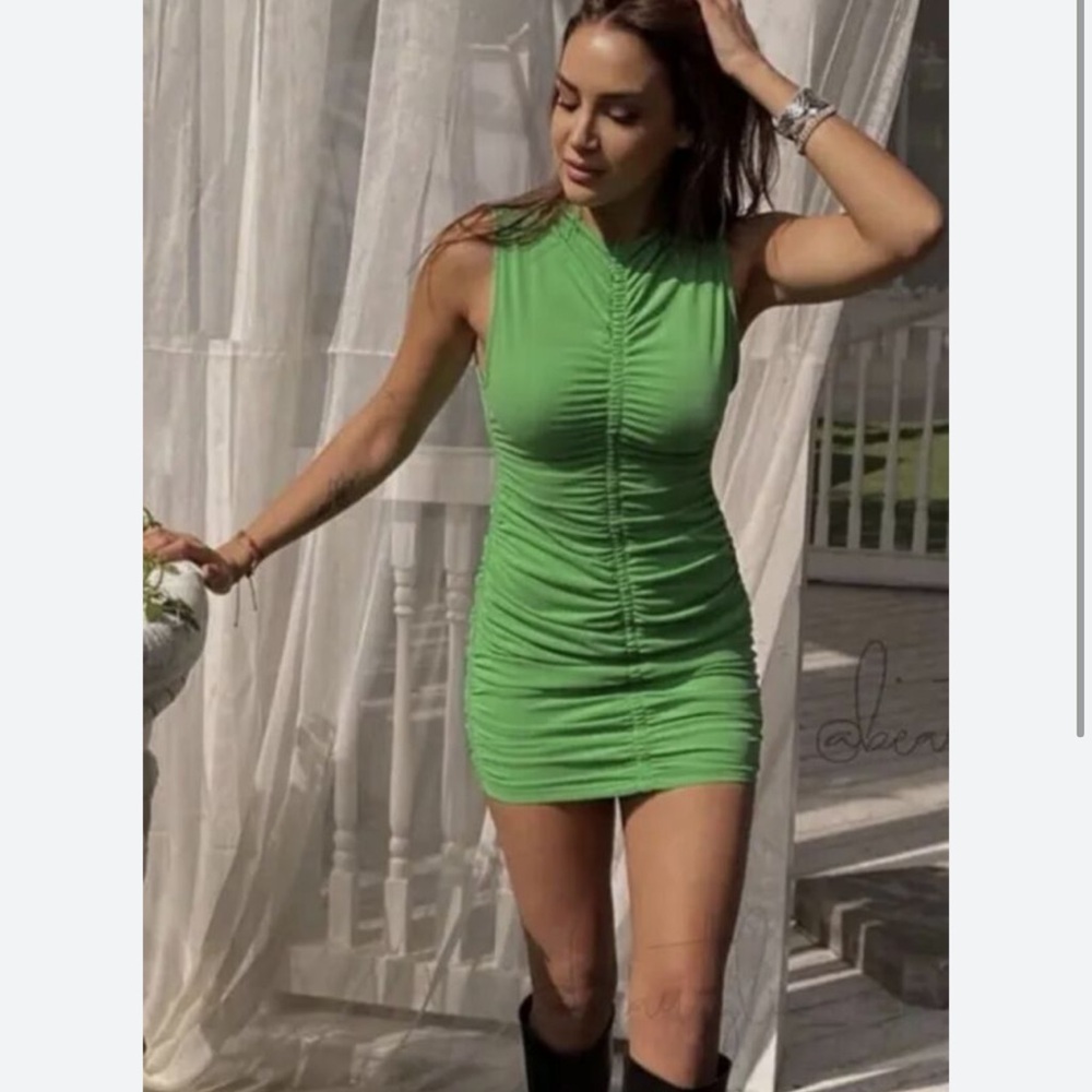 Zara Green Mini Dress